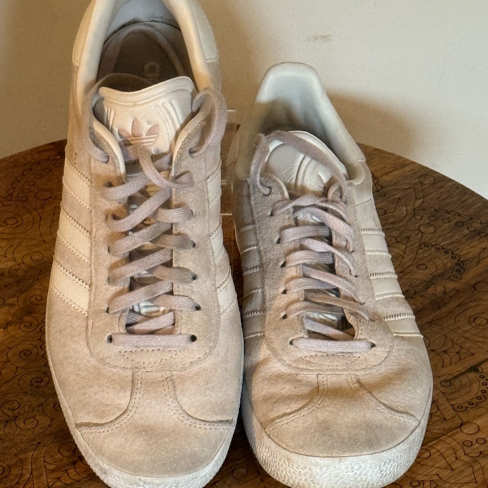 Adidas Taupe Beige Suede Gazelle Sneakers